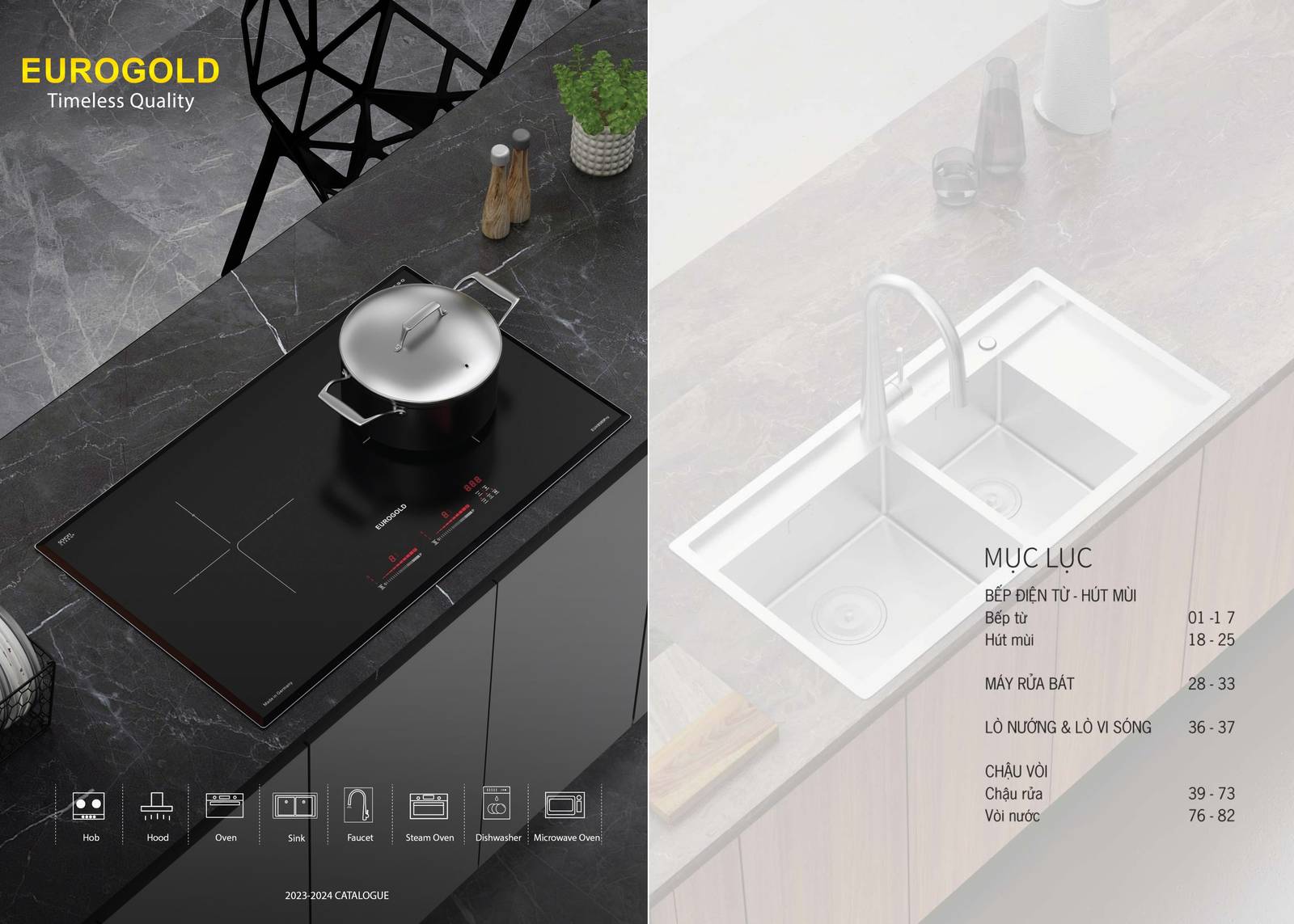 Thiết bị nhà bếp EUROGOLD Catalogue và Bảng giá mới nhất /Page 1